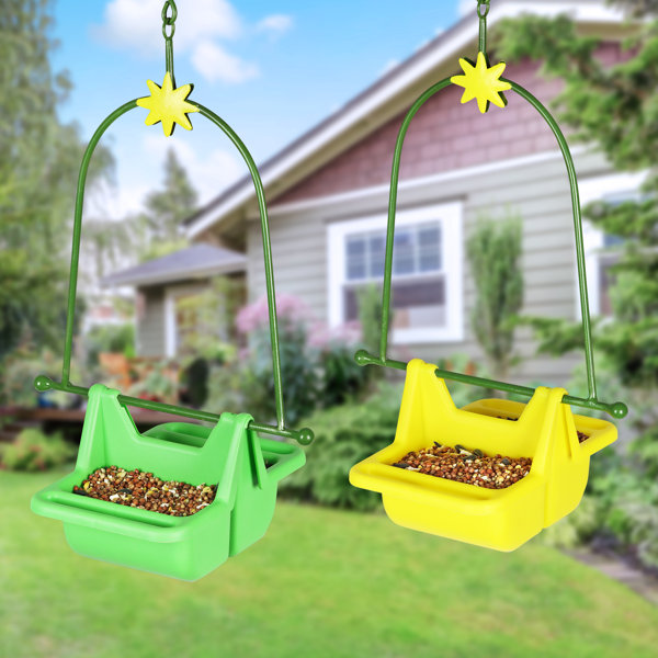 Exhart 2 Piece Hanging Basket Bird Feeders, 8.5 by 16 Inches Wayfair